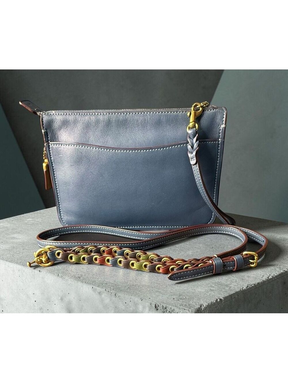 COACH 1941 Collection Soho Convertible Bag Steel Blue 2017